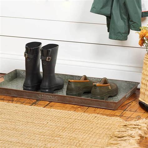 black metal boot tray|galvanized metal boot tray.